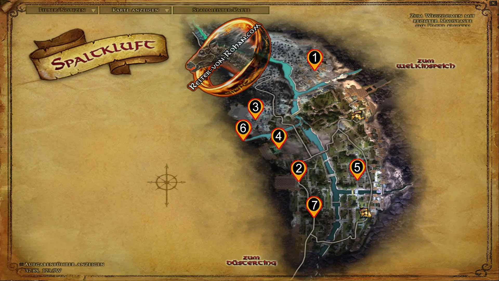 Anklicken zum Zoomen map spaltkluft erkunder