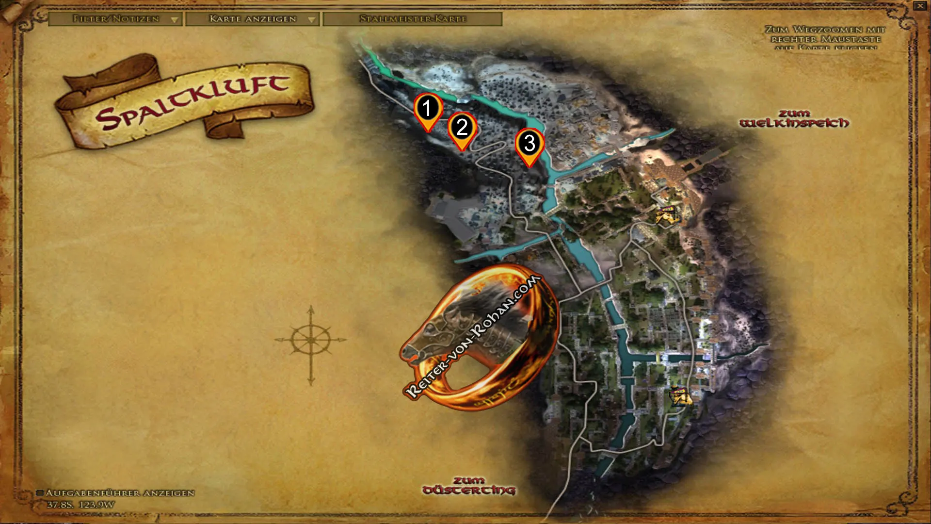 Anklicken zum Zoomen map spaltkluft