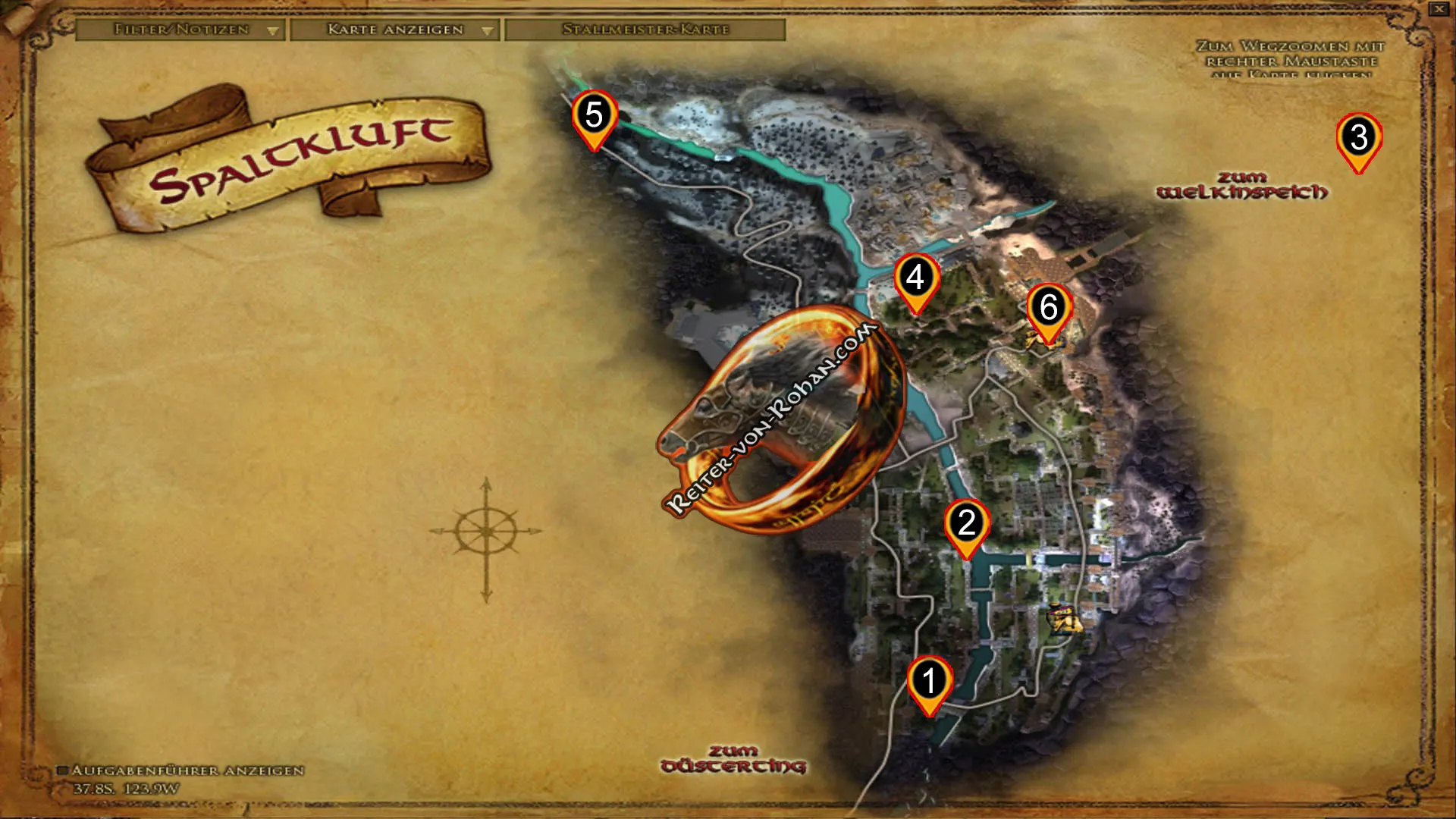 Anklicken zum Zoomen map spaltkluft erkunder