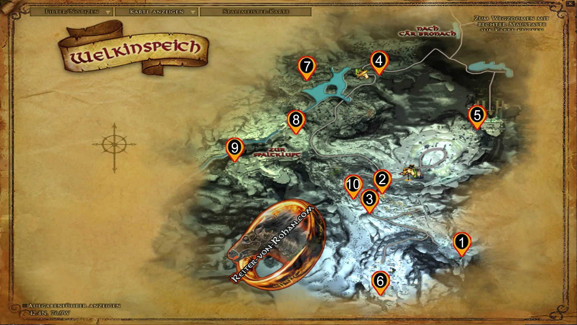 Anklicken zum Zoomen map schatz car bronach