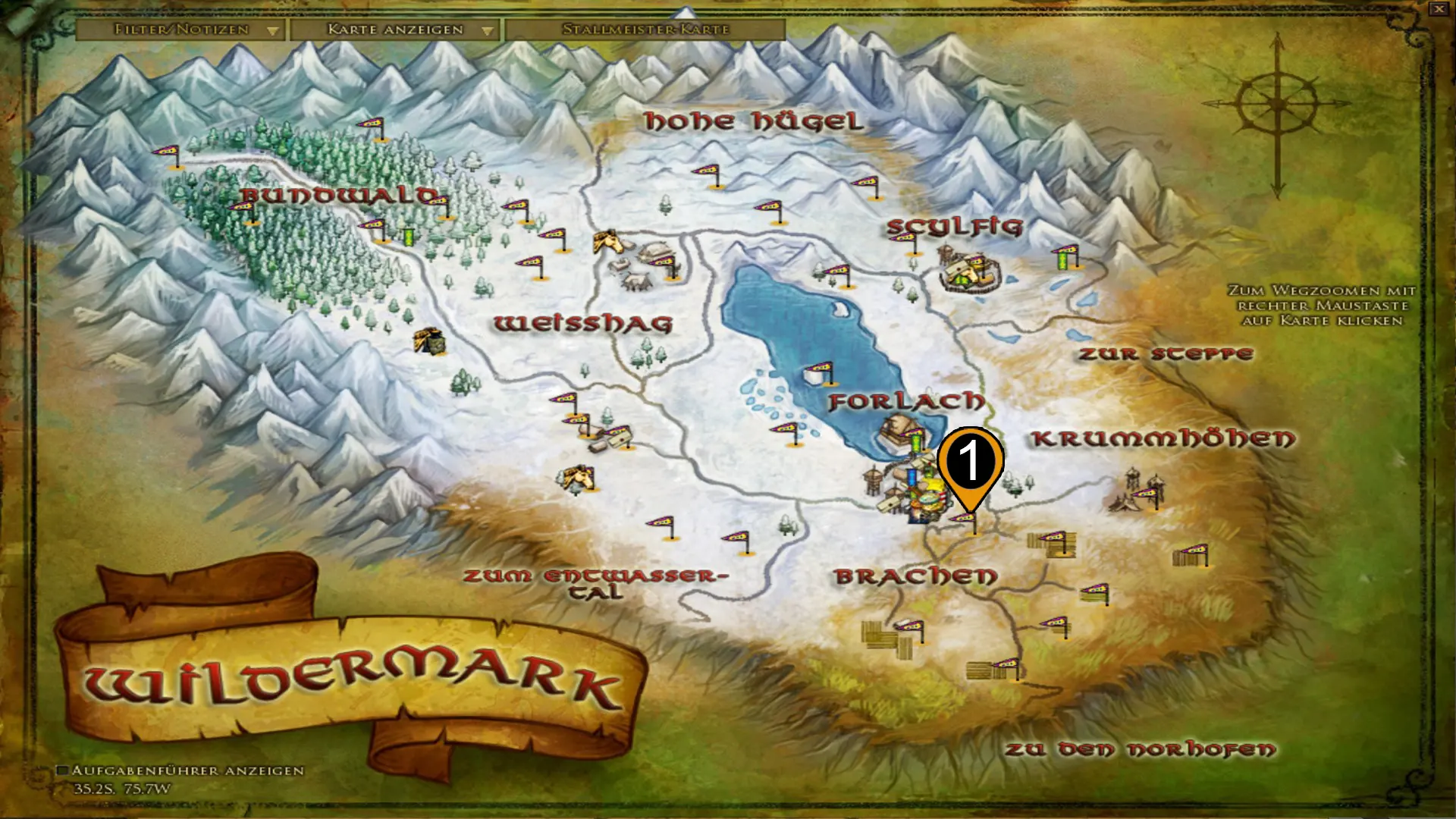 Anklicken zum Zoomen geliebt verloren karte