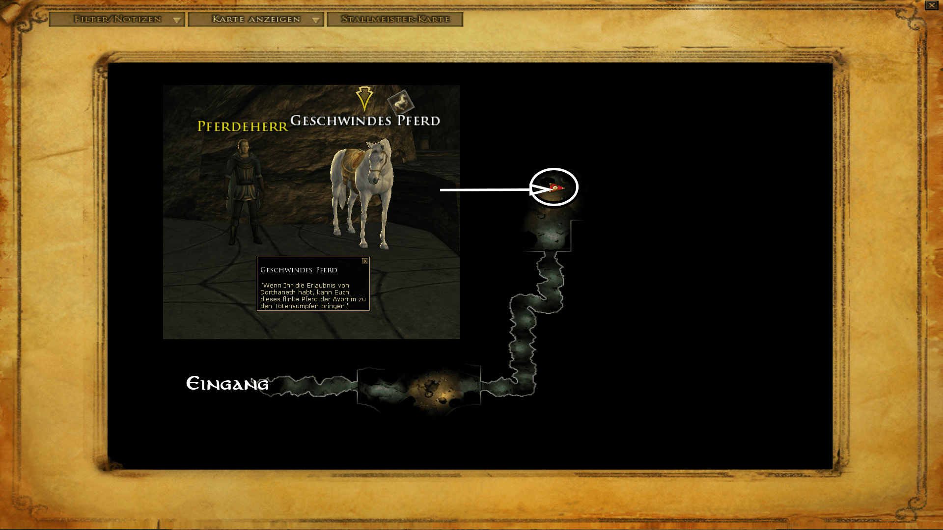 Stallmeister nach Totensümpfe - zum vergrößern anklicken