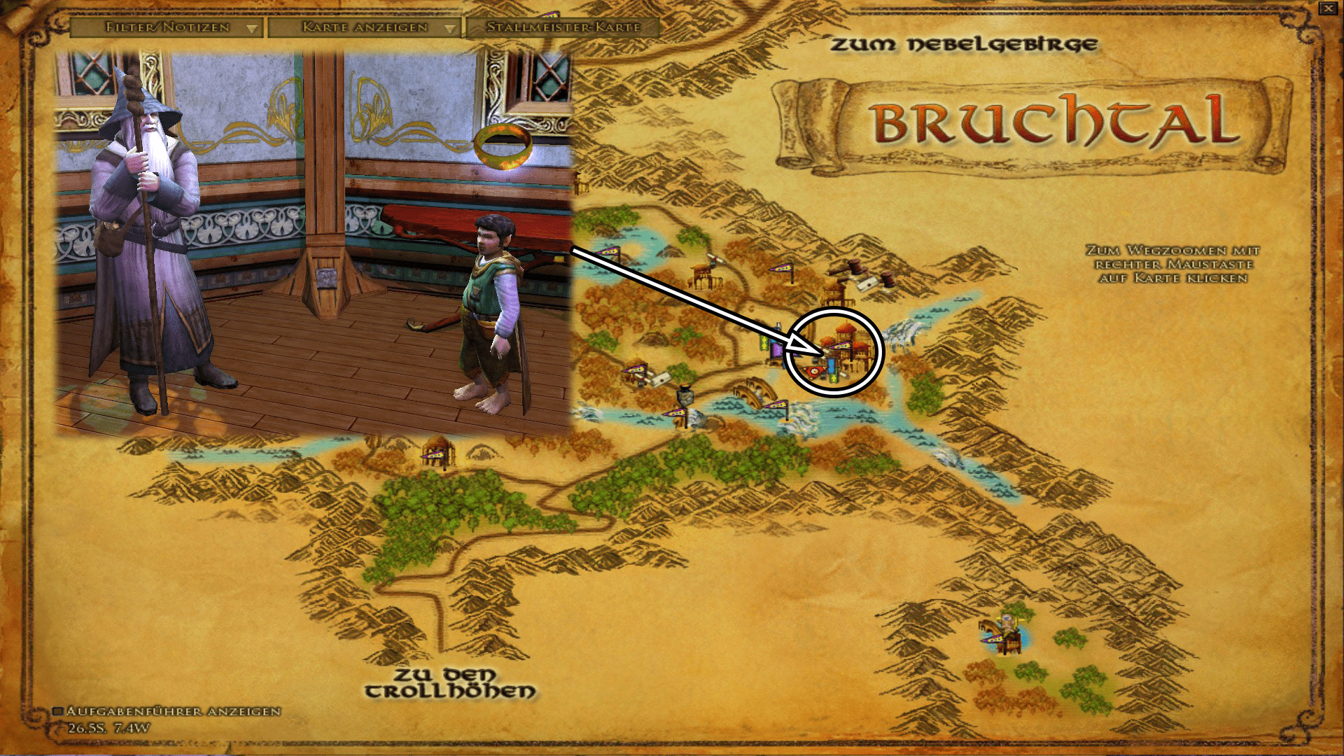 Frodos Zimmer - zum vergrößern anklicken